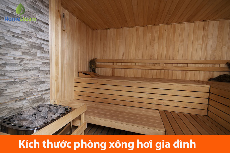 kích thước phòng xông hơi