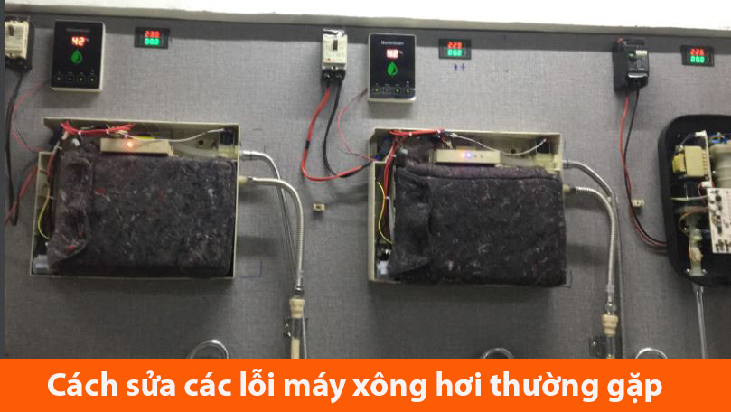 lỗi máy xông hơi