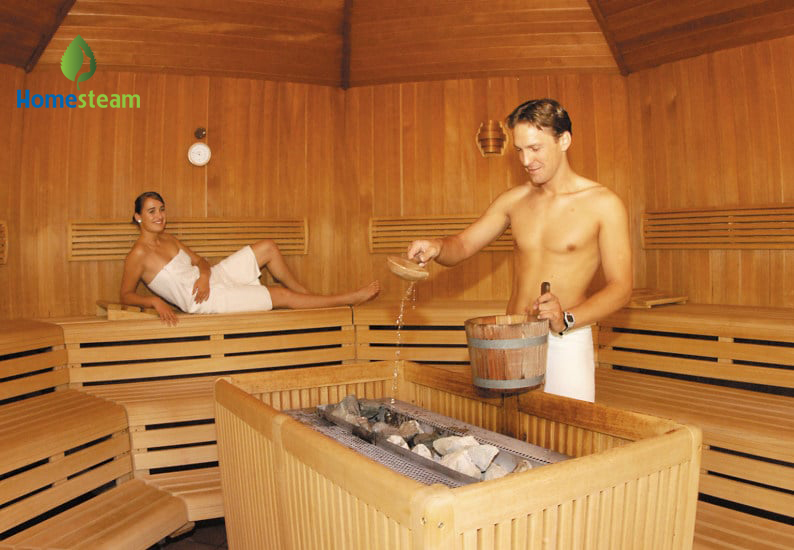 cách sử dụng nước trong phòng xông hơi