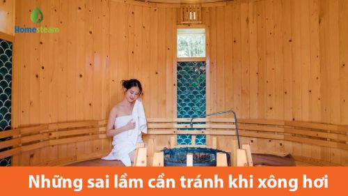 sai lầm khi xông hơi